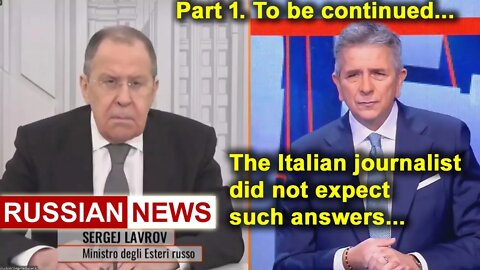 Lavrov's interview with the Italian TV company Mediaset. Part 1 | Russian news | Ukraine crisis