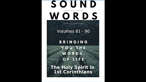 Sound Words, The Holy Spirit in 1st Corinthians