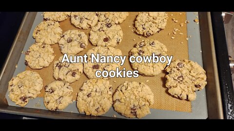 Aunt Nancy Cowboy cookies With @OurUrbanHomestead #cookies #baking