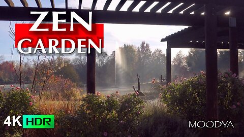 4K HDR Nature Video - ZEN Garden & Bird Song Quartet - Escape into a Lucid Dream
