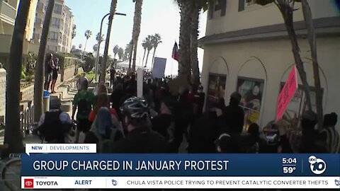 Group charged in PB January protest