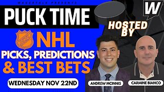 NHL Predictions, Picks & Odds | Rangers vs Penguins | Golden Knights vs Stars | PuckTime Nov 22