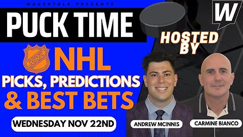 NHL Predictions, Picks & Odds | Rangers vs Penguins | Golden Knights vs Stars | PuckTime Nov 22