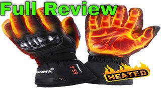 winna Heated Gloves for Women and Men, Battery Powered Electric Heated Motorcycle Gloves, Skiing