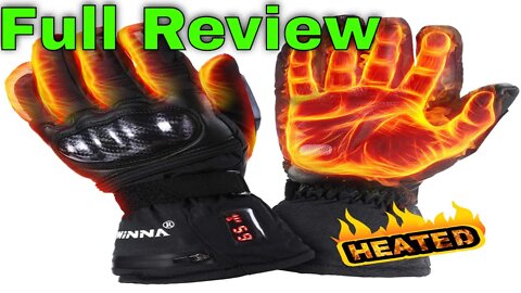 winna Heated Gloves for Women and Men, Battery Powered Electric Heated Motorcycle Gloves, Skiing