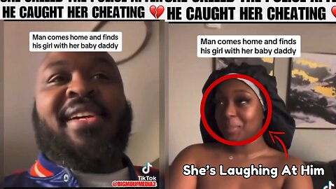 Man Catches His Girl Cheating With Baby Daddy Inside Home