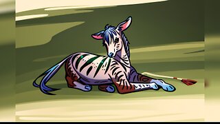 "Cutest Cheeky Baby Zebra 🦓💫✨⭐🎼🎶