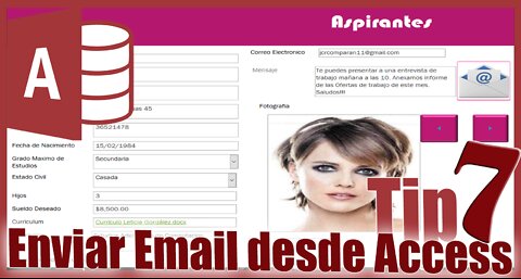 🆕Como enviar EMAIL con los datos de un registro desde Formularios de ACCESS 🔥 Enviar Informes 🔥Tip 7