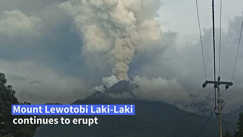 Indonesia's Mount Lewotobi Laki-Laki spews towering smoke in fresh eruption