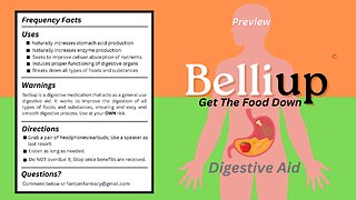 Belliup (Preview) | Digestive Frequency Medication | Get The Food Down