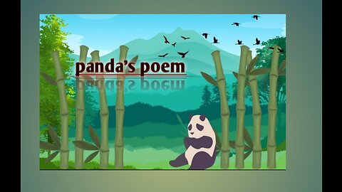 panda's poem for kids in english #sharing a rhymes for kids