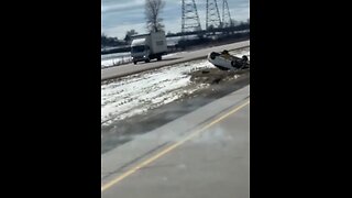 Car rolled over in highway 401