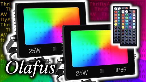 RGB Flood Lights used for Effects! Fun with the Olafus 2x25W IP66 Light!