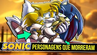 PERSONAGENS que MORRERAM no MUNDO do SONIC | Rk Play #shorts