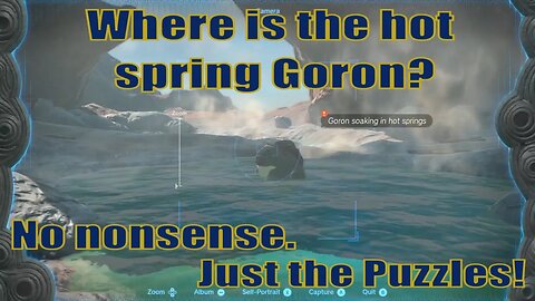 A picture for Woodland Stable Side quest guide - Goron in hot springs | Zelda TOTK