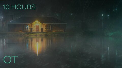 Stormy Night at the Boathouse| Soothing Thunder & Rain Sounds For Sleep| Relaxation| Study| 10 Hours