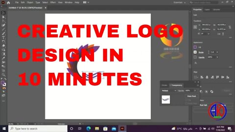 how to design a creative logo || unique Logo Design || কিভাবে লোগো তৈরি করব,