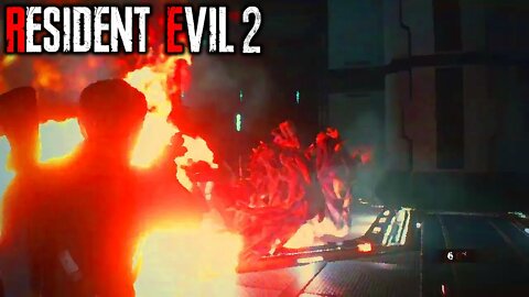 Resident Evil 2 - Leon Kennedy - Boss Fight - William Birkin, Stage 3 G-Virus Mutation