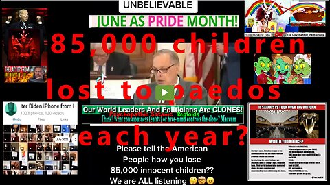 …85,000 children lost to paedos each year? (Adrenochrome links in description)