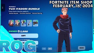 YUJI ITADORI IS NOW A SHOP SKIN! FORTNITE ITEM SHOP (February 16, 2024)