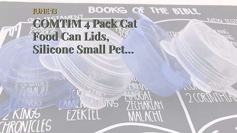 COMTIM 4 Pack Cat Food Can Lids, Silicone Small Pet Food Can Lids Covers for 3 oz Cat Food Cans