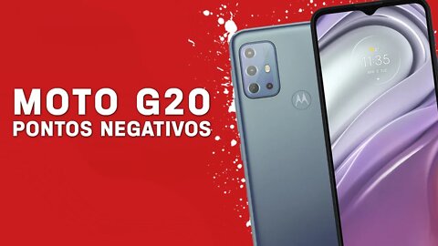 Moto G20 - Pontos Negativos que você PRECISA SABER!