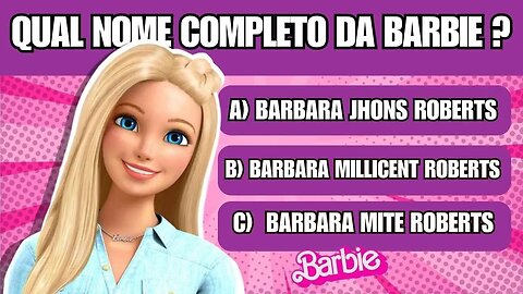 BARBIE QUIZ 🎀 Desafios💅🏻vamos testar seus conhecimentos sobre a barbie #seuquiz 👸