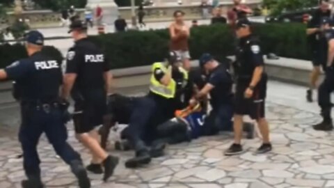 ⚠️Altercation⚠️ Between Police And Demonstrators In Ottawa 🇨🇦