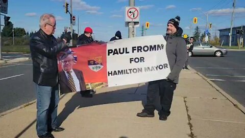 Paul Fromm for mayor of Hamilton --- Kievan Rus w/WLM Toronto, Patriot Gus