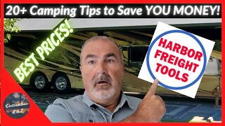 Camping Tips that will SAVE You Money at HARBOR FREIGHT and GREAT GIFTS