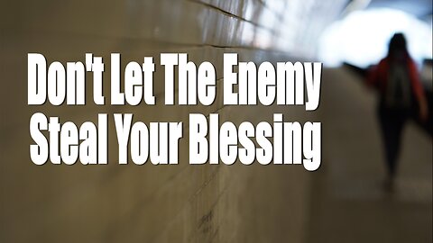 Don't Let The Enemy Steal Your Blessing - John 3:16 C.M. Thursday Service LIVE Stream 5/23/2024