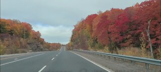 Beautiful fall drive in cottage country