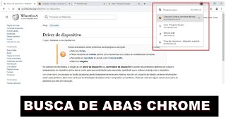 ENCONTRAR ABAS no Google CHROME