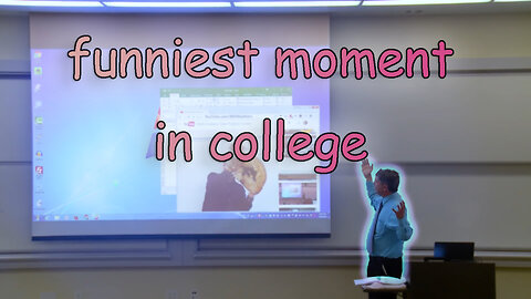 Math Professor Fixes Projector Screen (April Fools Prank)