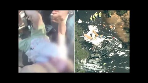 Bodycam Shows Pair Pulled From Caravan Wreckage Moments Before Massive Explosion