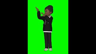 Vídeo de Animação - Avatar dançando - Chroma Key - Green Screen