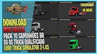 ▶️ETS2 1.43 PACK 10 CAMINHOES BRASILEIROS PARA EURO TRUCK SIMULATOR 2 1.43