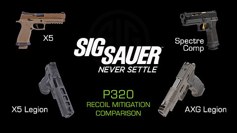 Sig Sauer P320s X5 to AXG Legion Recoil Compared
