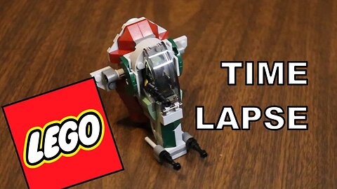 TIME LAPSE Lego star wars Boba Fett's starship microfighter full toy build