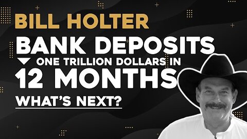 Bill Holter - Bank Deposits Down One Trillion Dollars In 12 Months - What's Next_