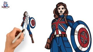 How To Draw Captain Peggy Carter - Multiverse of Madness