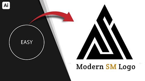 Logo Design Super Easy Techniques For Experts & Beginners | Letter S+M Monogram Logo