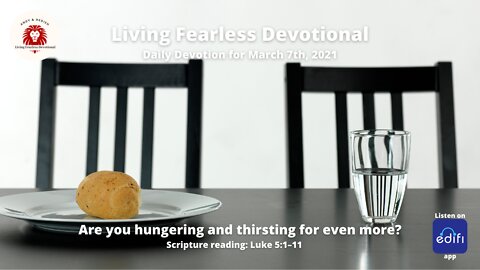 Are you hungering and thirsting for even more?