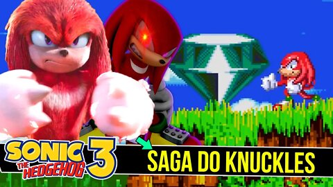 ORIGEM do KNUCKLES no SONIC 3 | Knuckles foi ENGANADO #shorts