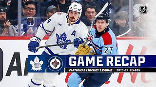 NHL Jets vs Maple Leafs 2 - 4 Highlights