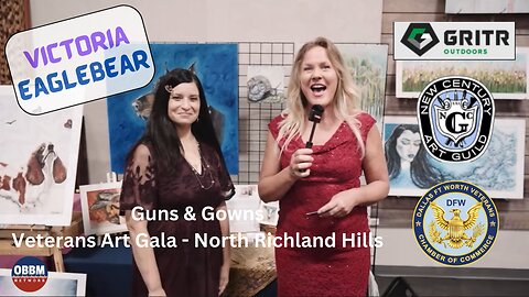 Artist Victoria Eaglebear - Guns & Gowns Veteran Art Gala #DFW 2023