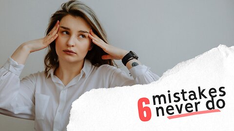 6 Mistakes nevr do in youth || Inspire Before Expire