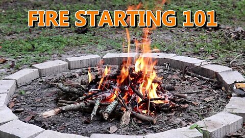 How to use a flint and steel to make a camp fire. Basic fire making 101!!!