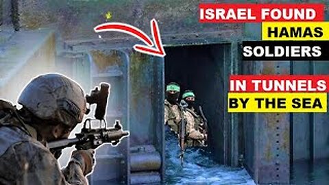 ISRAEL DEFENCE FORCES FOUND MANY HAMAS' SOLDIERS IN A TUNNEL BY THE ISRAEL SEA.