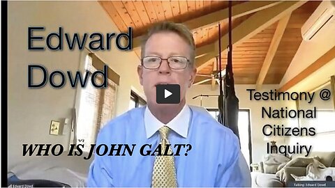 “This (Covid Shot) is The Smoking Gun" - Ed Dowd Testimony to the NCI. THX John Galt SGANON